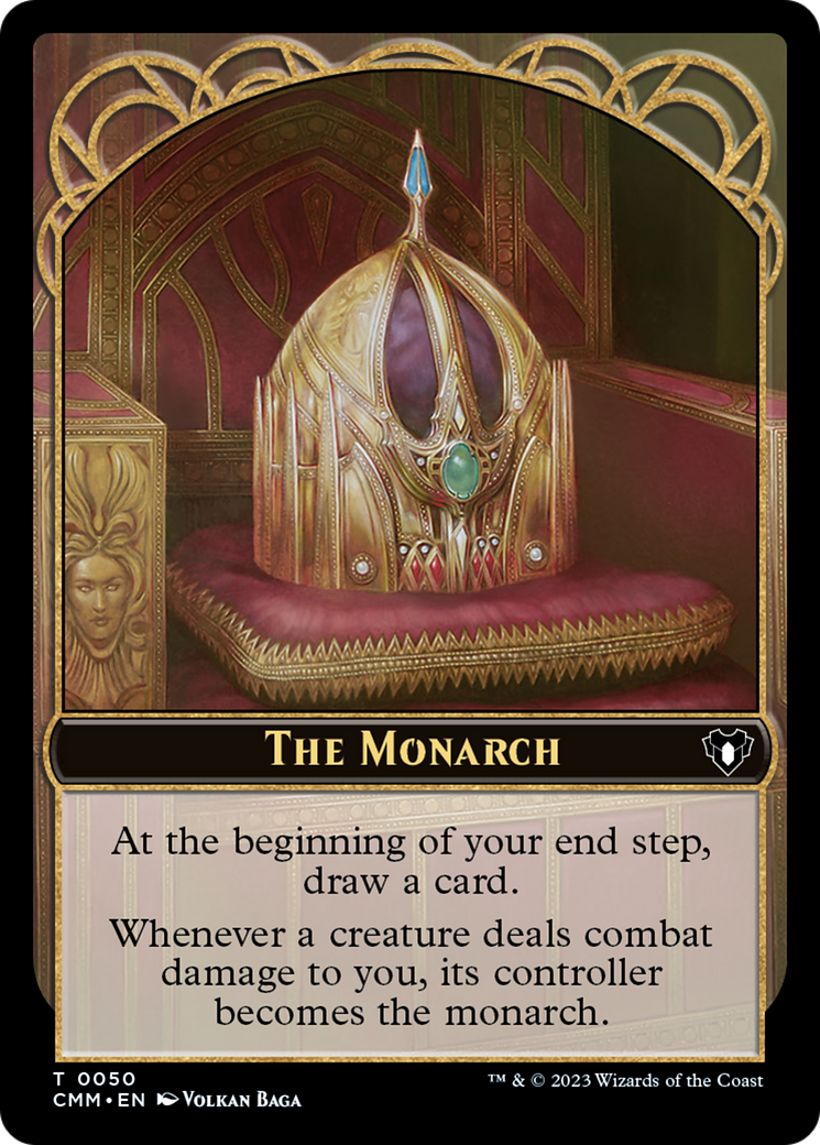 The Monarch // Dwarf Berserker Double-Sided Token [Commander Masters Tokens] | GnG Games