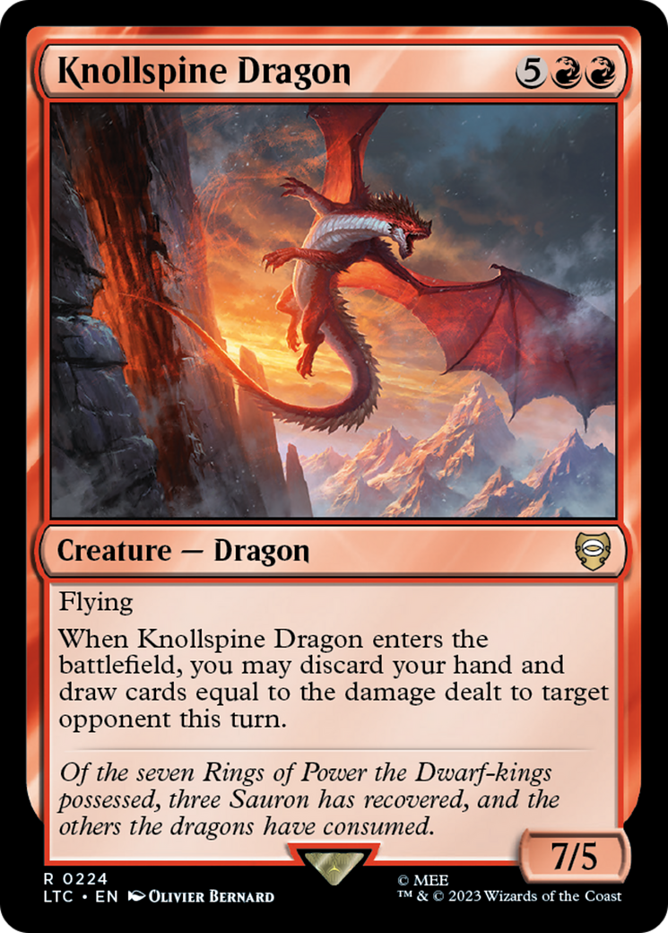 Knollspine Dragon [The Lord of the Rings: Tales of Middle-Earth Commander] | GnG Games