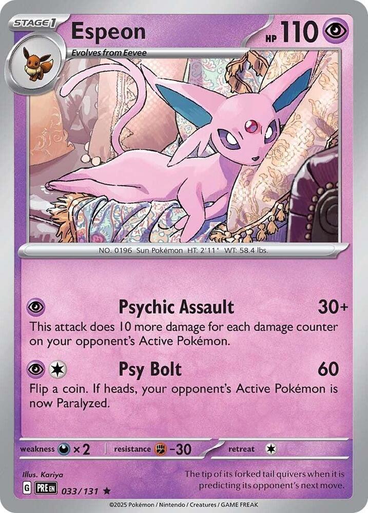 Espeon (033/131) [Scarlet & Violet: Prismatic Evolutions] | GnG Games