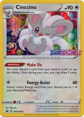 Cinccino (SWSH009) (Prerelease Promo) [Sword & Shield: Black Star Promos] | GnG Games