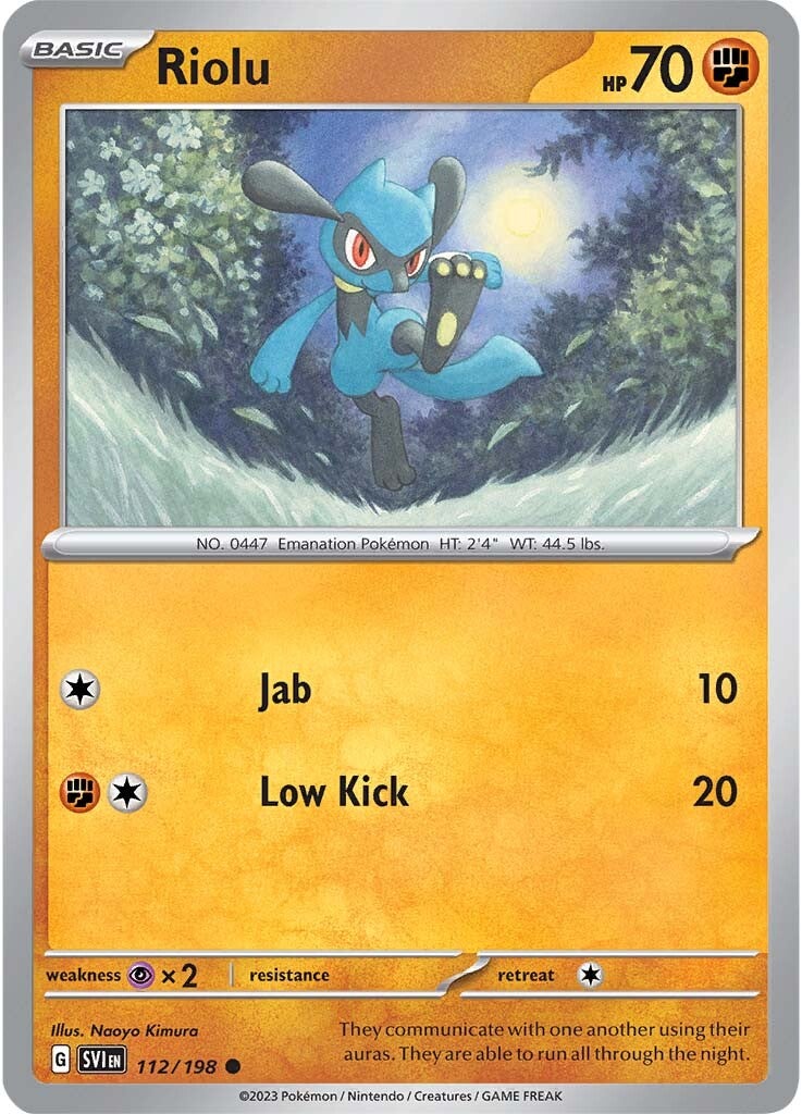 Riolu (112/198) [Scarlet & Violet: Base Set] | GnG Games