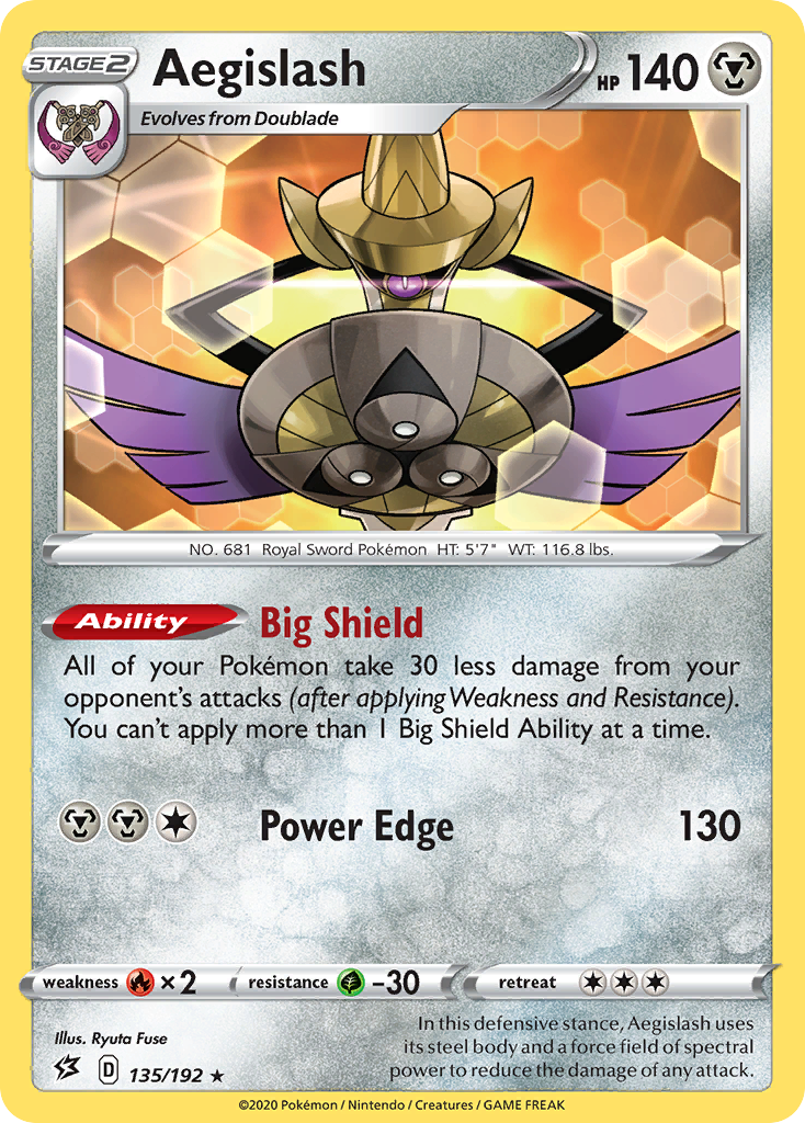 Aegislash (135/192) [Sword & Shield: Rebel Clash] | GnG Games