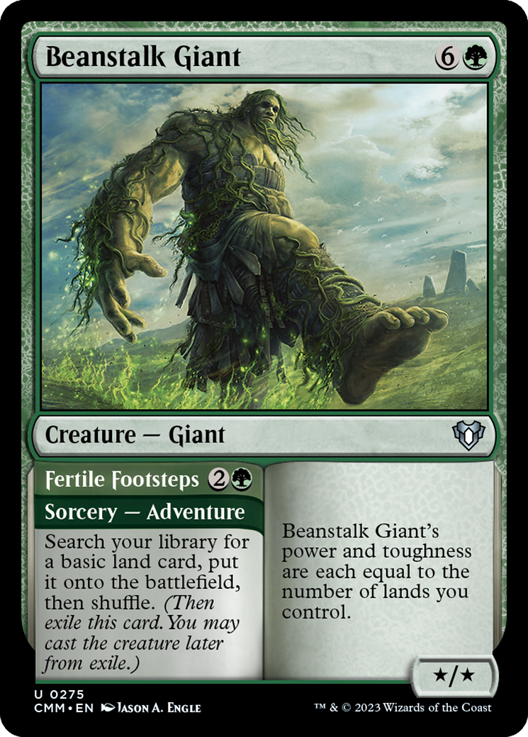 Beanstalk Giant // Fertile Footsteps [Commander Masters] | GnG Games