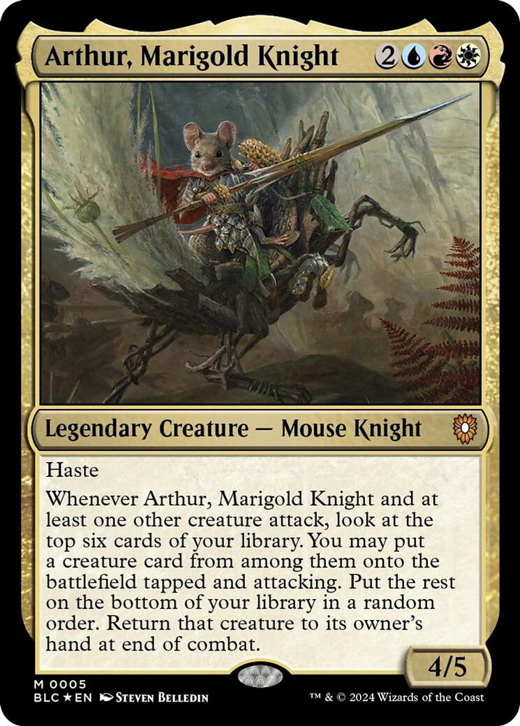 Arthur, Marigold Knight [Bloomburrow Commander] | GnG Games