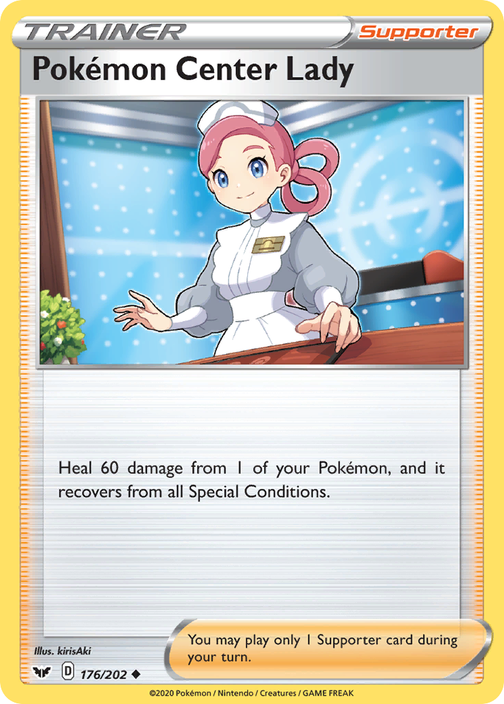 Pokemon Center Lady (176/202) [Sword & Shield: Base Set] | GnG Games