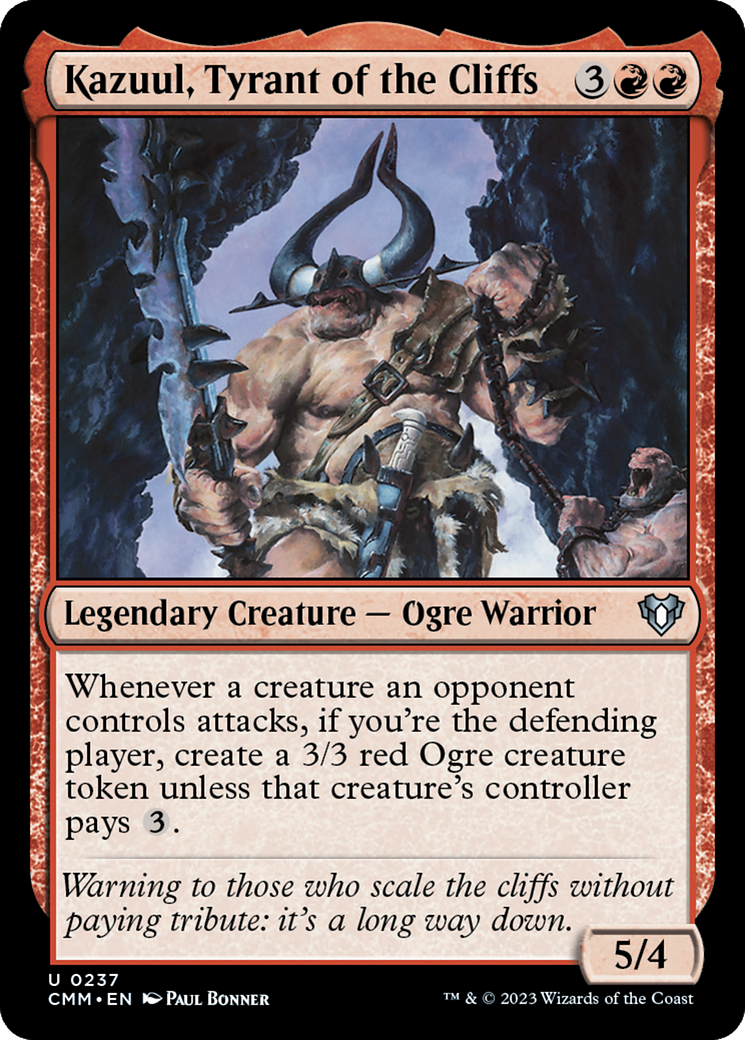 Kazuul, Tyrant of the Cliffs [Commander Masters] | GnG Games