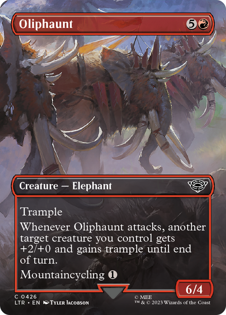 Oliphaunt (Borderless Alternate Art) [The Lord of the Rings: Tales of Middle-Earth] | GnG Games