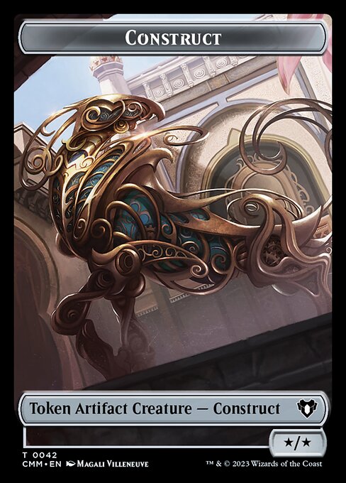 Elemental (0026) // Construct (0042) Double-Sided Token [Commander Masters Tokens] | GnG Games