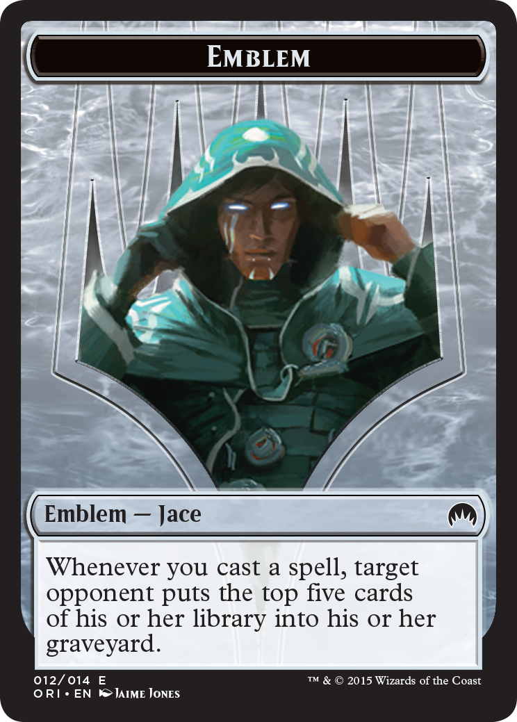 Pest // Jace, Telepath Unbound Emblem Double-Sided Token [Secret Lair: From Cute to Brute Tokens] | GnG Games