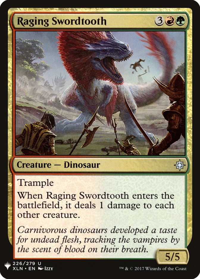 Raging Swordtooth [Mystery Booster] | GnG Games