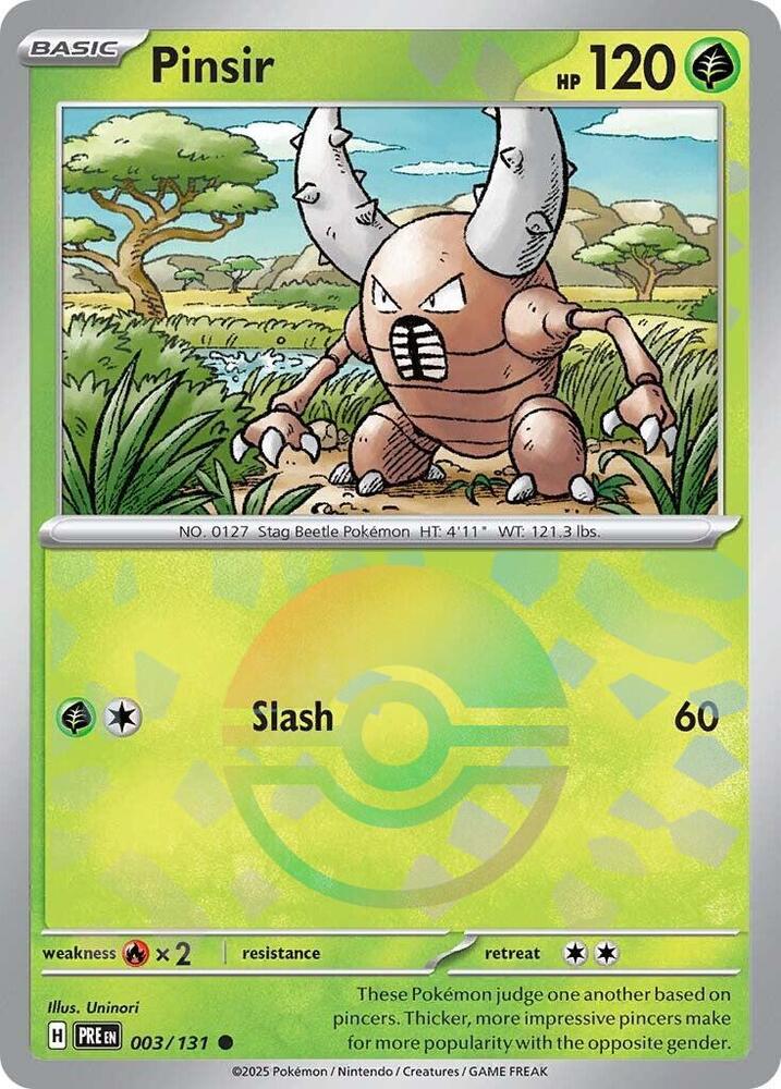 Pinsir (003/131) (Poke Ball Pattern) [Scarlet & Violet: Prismatic Evolutions] | GnG Games