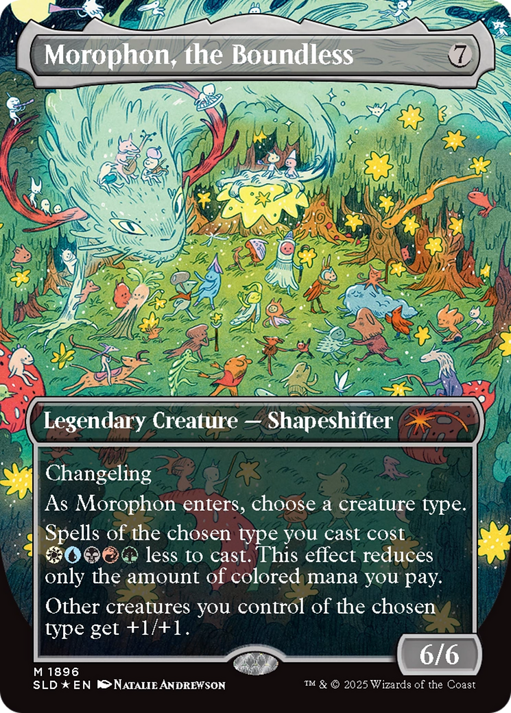 Morophon, the Boundless (Display Commander) - Thick Stock (Double Rainbow Foil) [Secret Lair Drop Series] | GnG Games