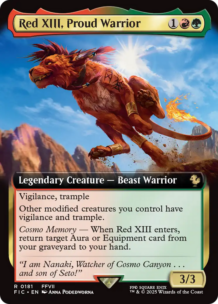Red XIII, Proud Warrior (Extended Art) [FINAL FANTASY Commander] | GnG Games