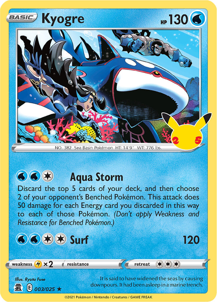 Kyogre (003/025) [Celebrations: 25th Anniversary] | GnG Games