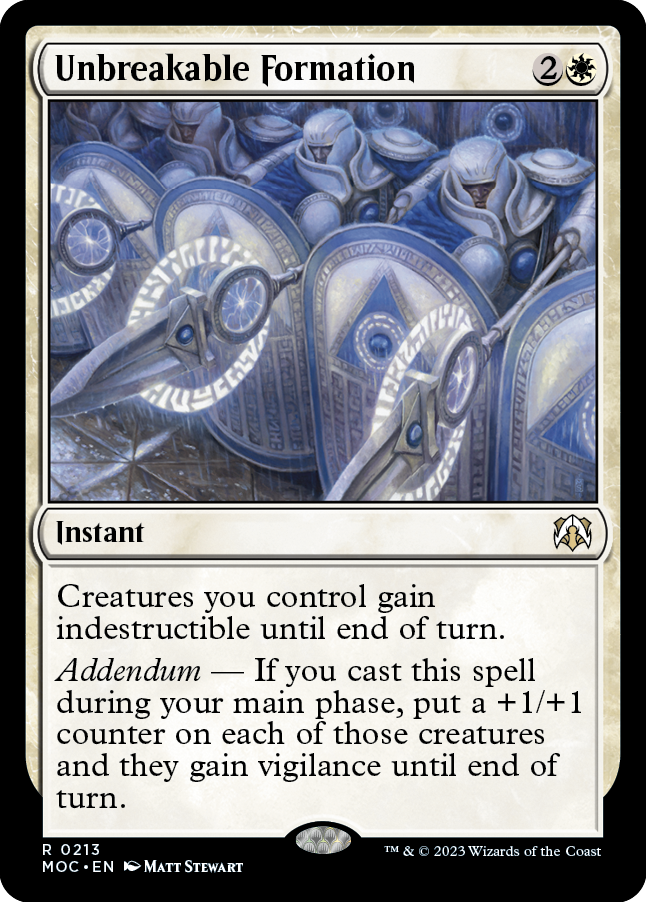 Unbreakable Formation [March of the Machine Commander] | GnG Games