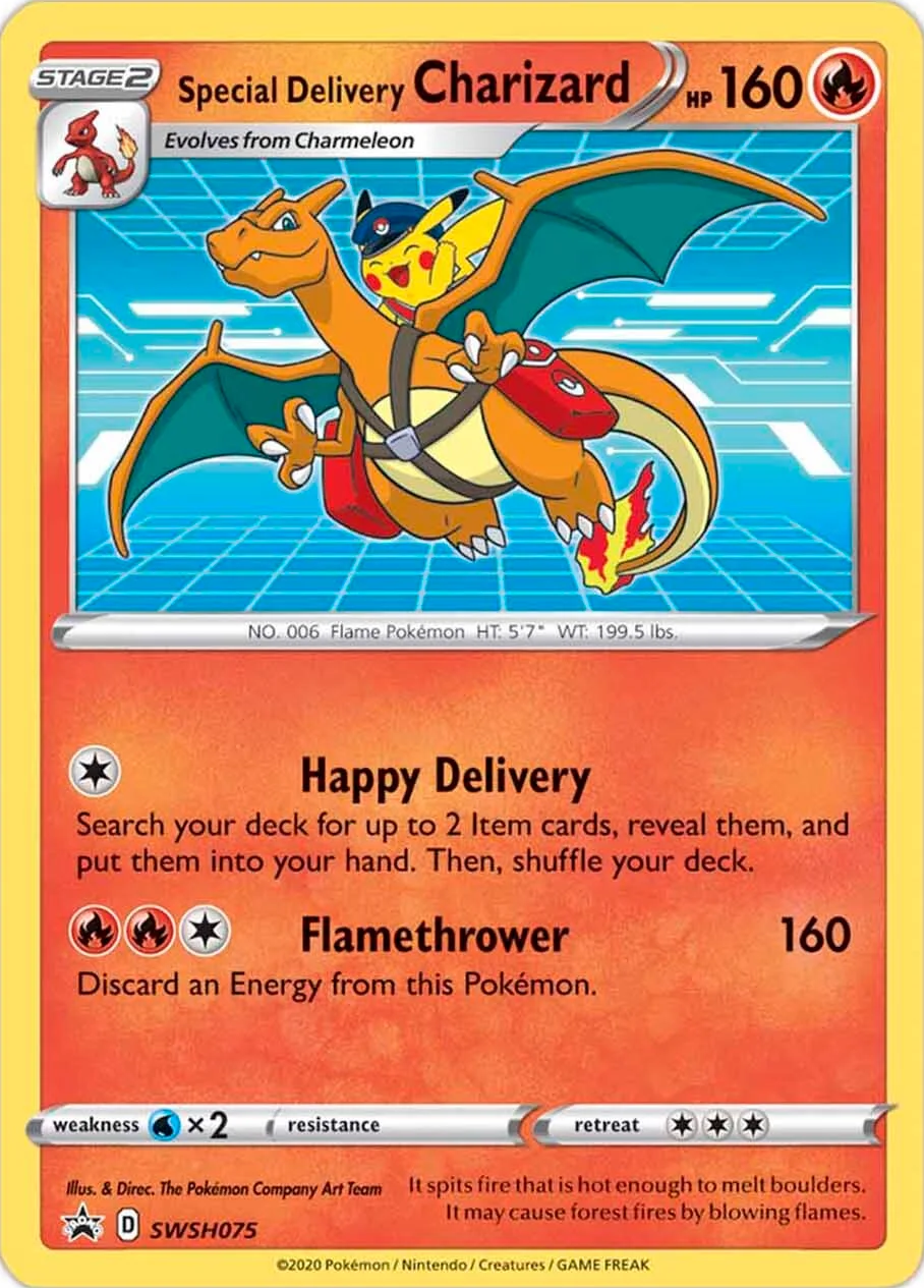 Special Delivery Charizard (SWSH075) [Sword & Shield: Black Star Promos] | GnG Games