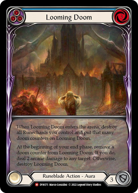 Looming Doom (Extended Art) [DYN175] (Dynasty)  Rainbow Foil | GnG Games