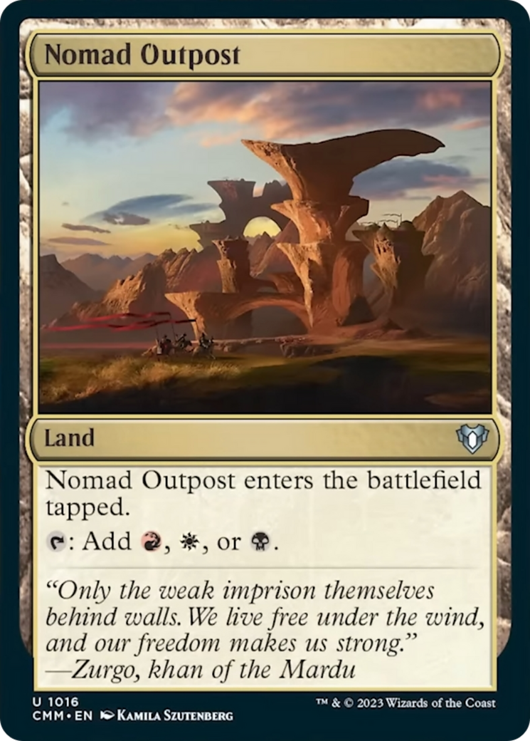Nomad Outpost [Commander Masters] | GnG Games
