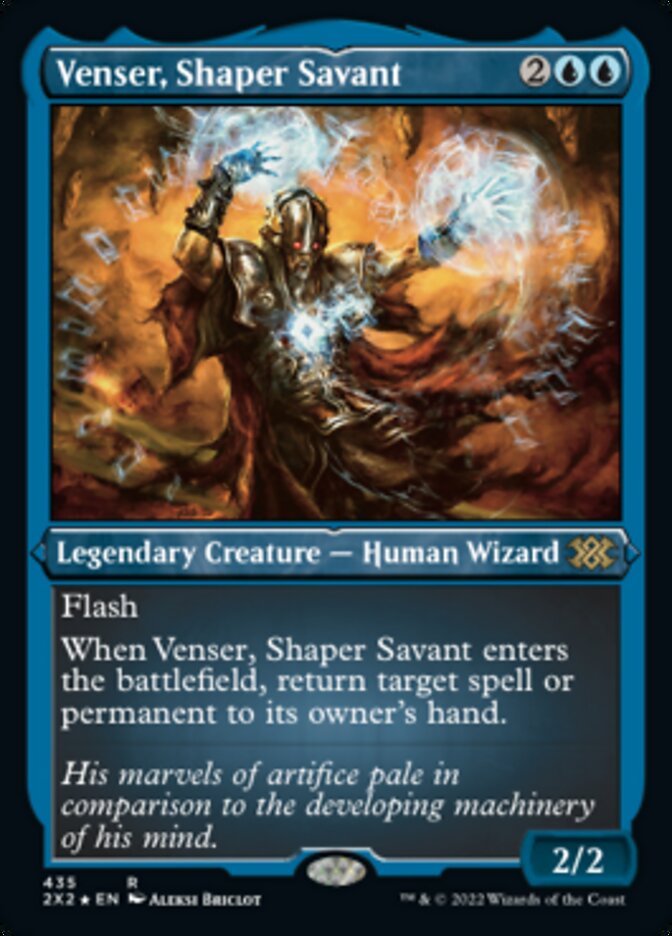 Venser, Shaper Savant (Foil Etched) [Double Masters 2022] | GnG Games