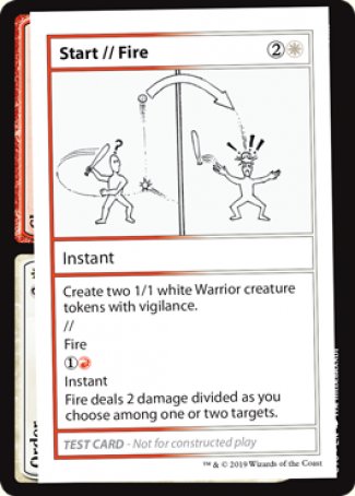 Start // Fire (2021 Edition) [Mystery Booster Playtest Cards] | GnG Games