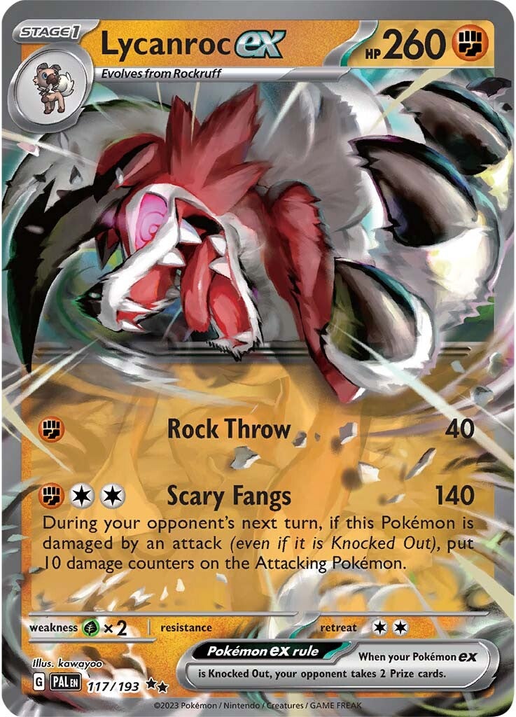 Lycanroc ex (117/193) [Scarlet & Violet: Paldea Evolved] | GnG Games