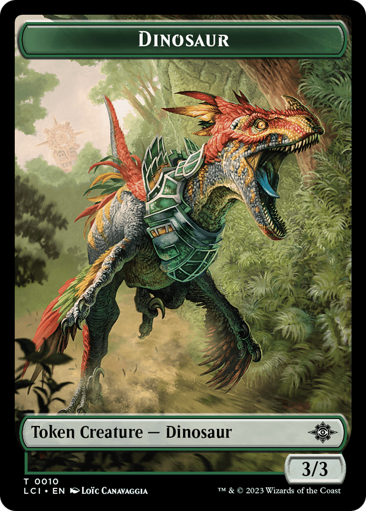 Map // Dinosaur (0010) Double-Sided Token [The Lost Caverns of Ixalan Tokens] | GnG Games