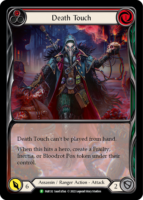 Death Touch (Red) [FAB132] (Promo)  Rainbow Foil | GnG Games