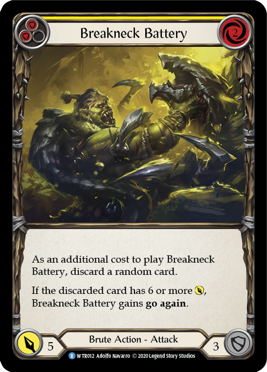 Breakneck Battery (Yellow) [U-WTR012] (Welcome to Rathe Unlimited)  Unlimited Rainbow Foil | GnG Games