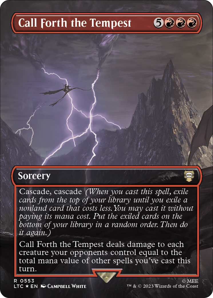 Call Forth the Tempest (Borderless) (Surge Foil) [The Lord of the Rings: Tales of Middle-Earth Commander] | GnG Games