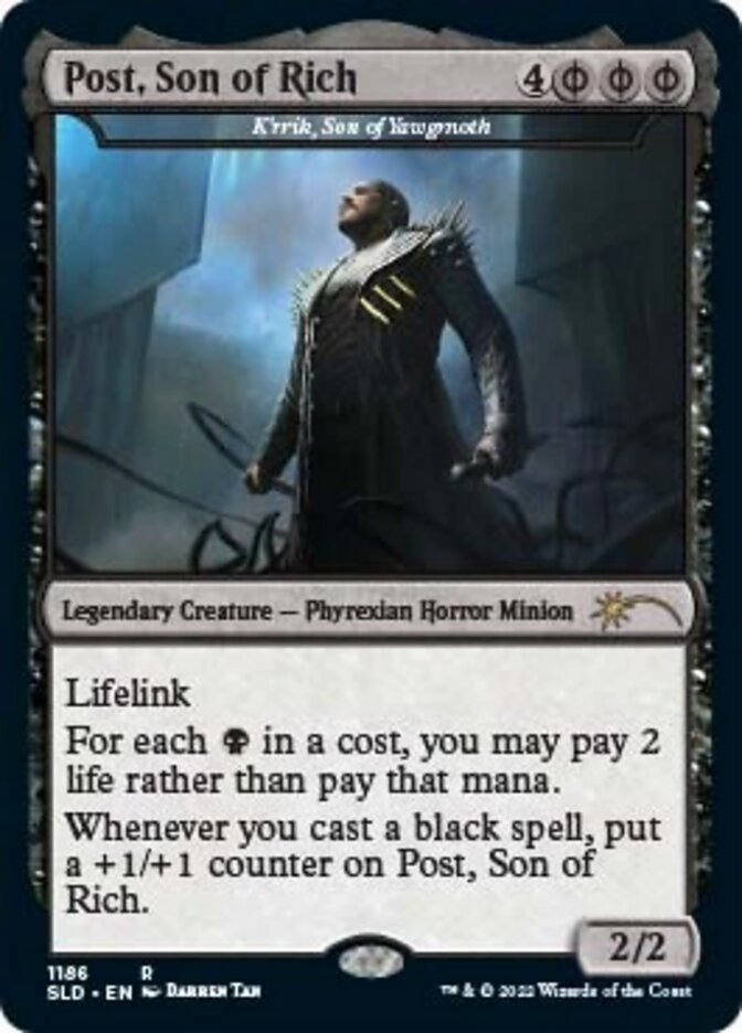 K'rrik, Son of Yawgmoth - Post, Son of Rich [Secret Lair Drop Series] | GnG Games
