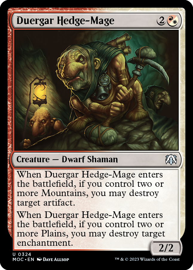 Duergar Hedge-Mage [March of the Machine Commander] | GnG Games