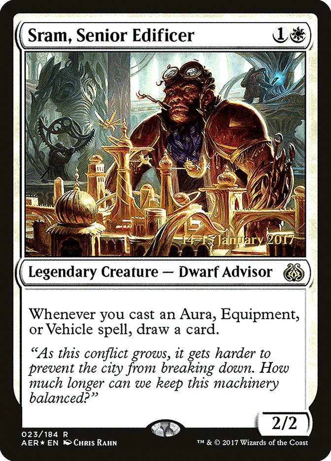 Sram, Senior Edificer [Aether Revolt Prerelease Promos] | GnG Games