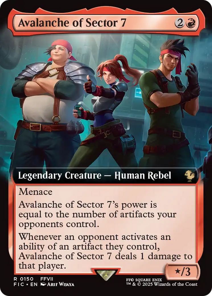Avalanche of Sector 7 (Extended Art) [FINAL FANTASY Commander] | GnG Games