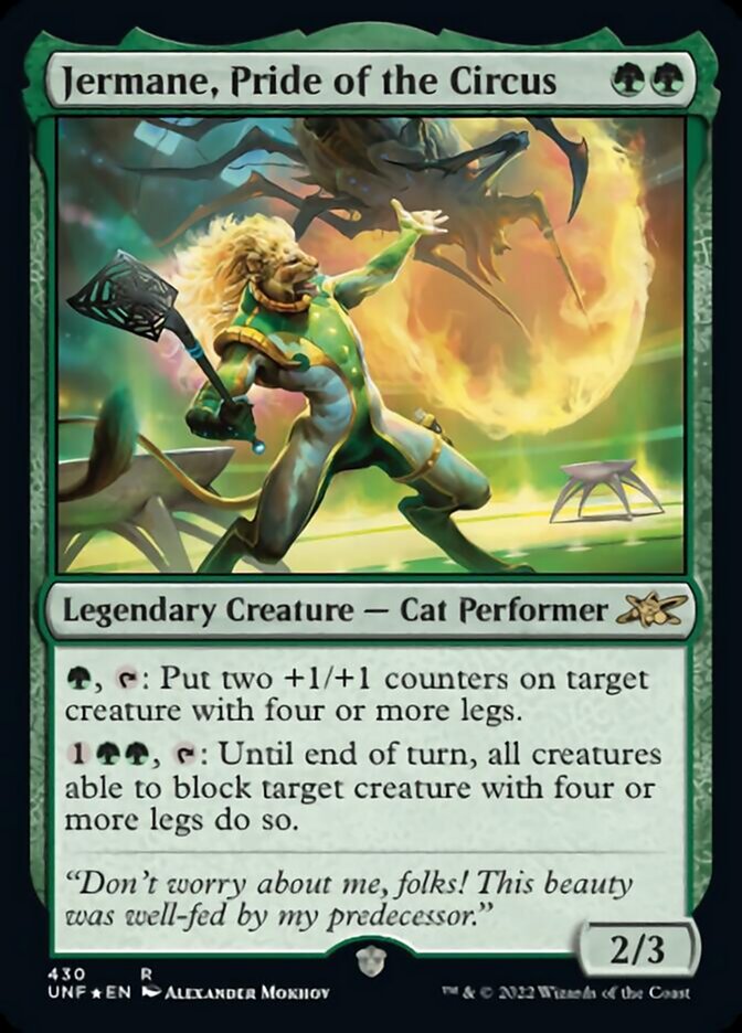 Jermane, Pride of the Circus (Galaxy Foil) [Unfinity] | GnG Games