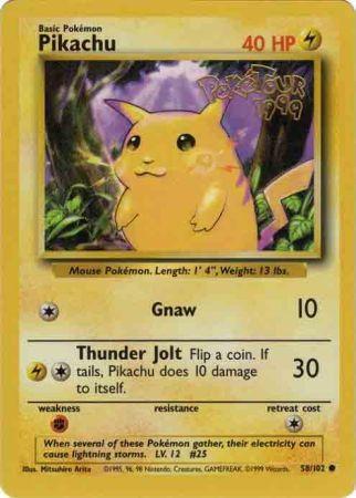 Pikachu (58/102) (PokeTour 1999 Promo) [Miscellaneous Cards] | GnG Games