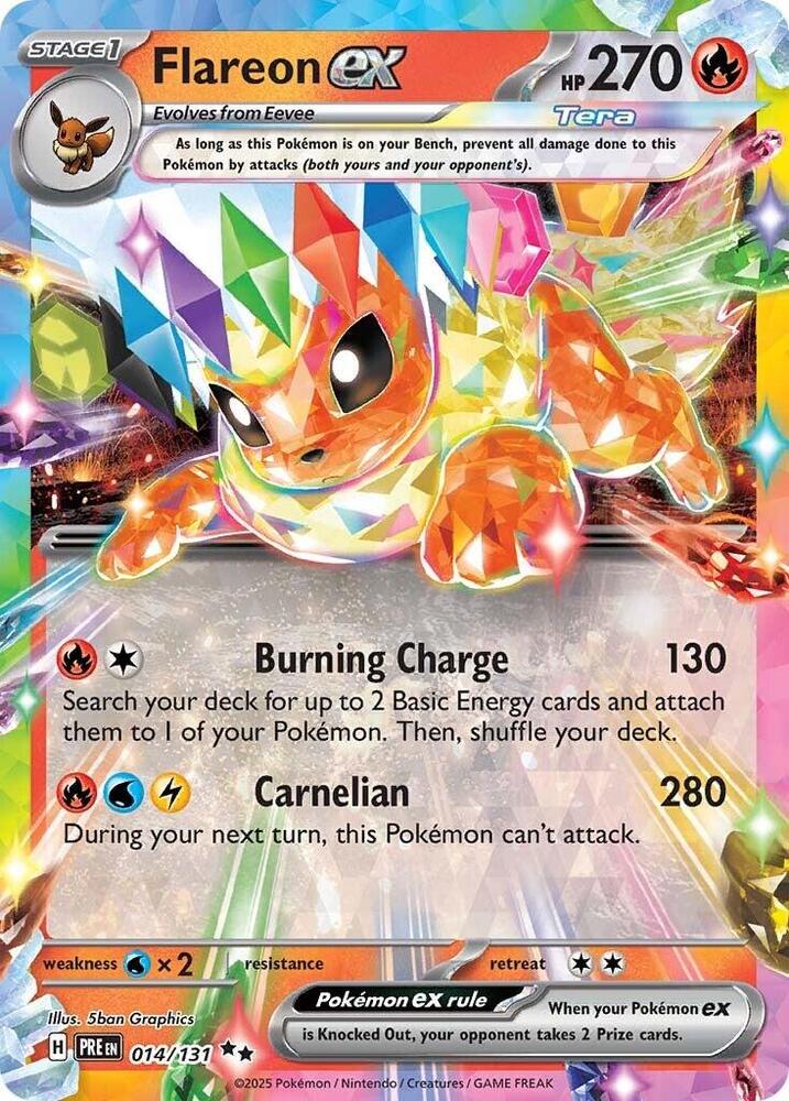 Flareon ex (014/131) [Scarlet & Violet: Prismatic Evolutions] | GnG Games