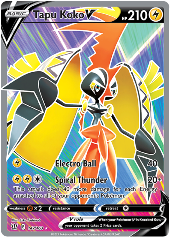 Tapu Koko V (147/163) [Sword & Shield: Battle Styles] | GnG Games