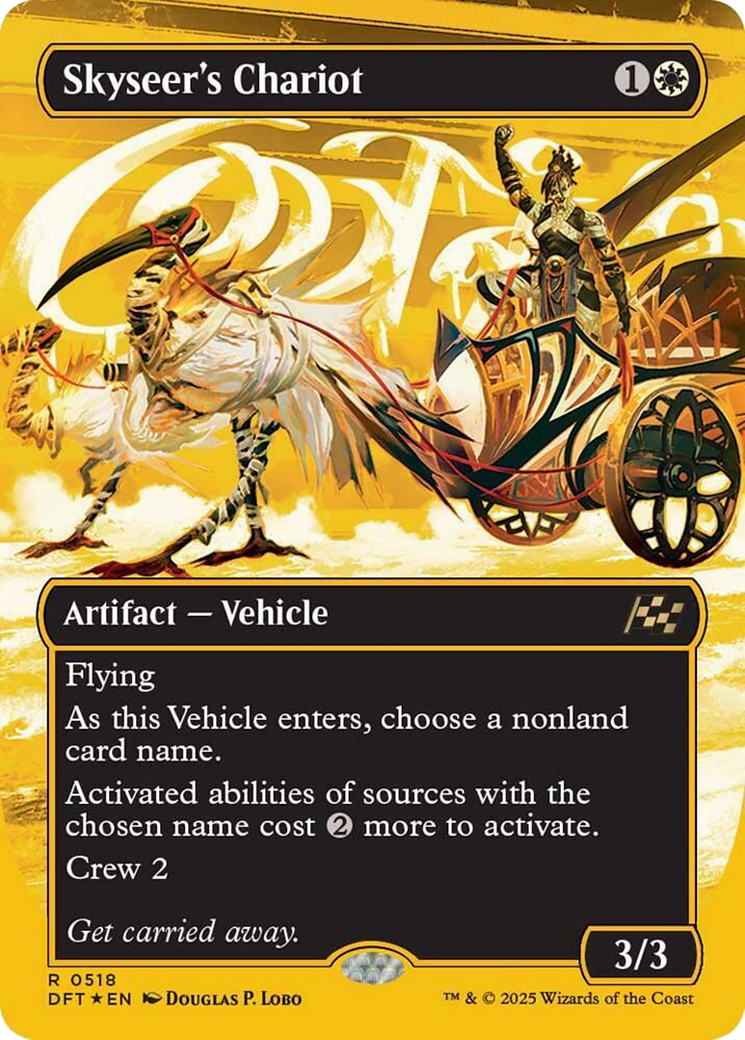 Skyseer's Chariot (Borderless) (First-Place Foil) [Aetherdrift] | GnG Games