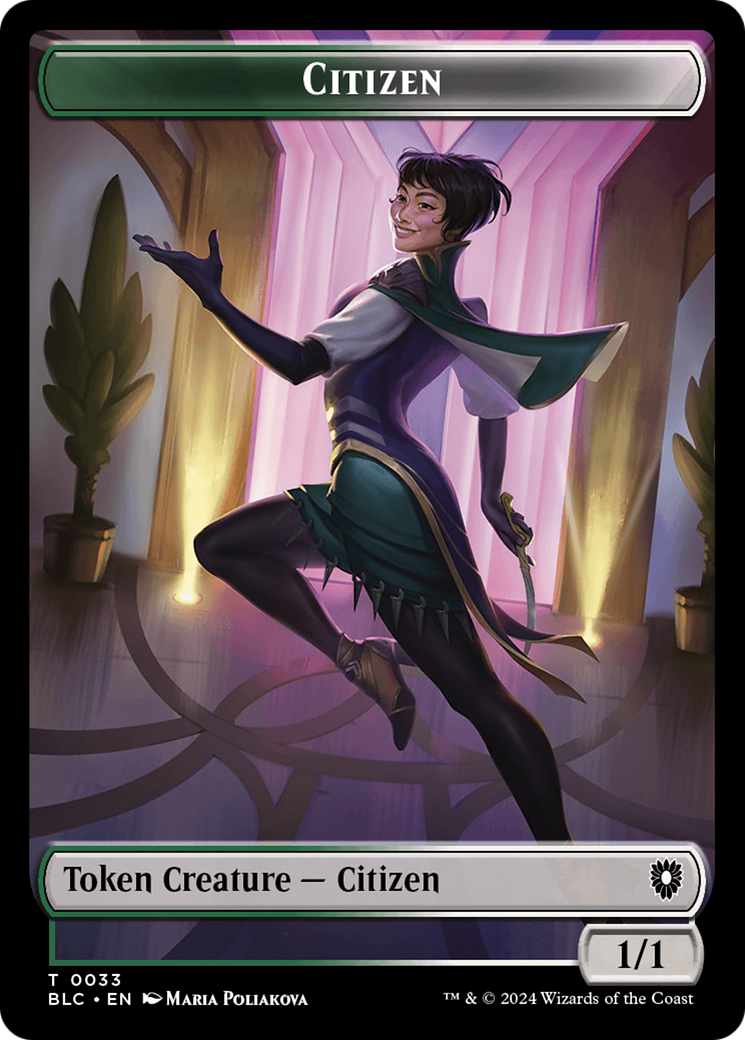 Soldier // Citizen Double-Sided Token [Bloomburrow Commander Tokens] | GnG Games