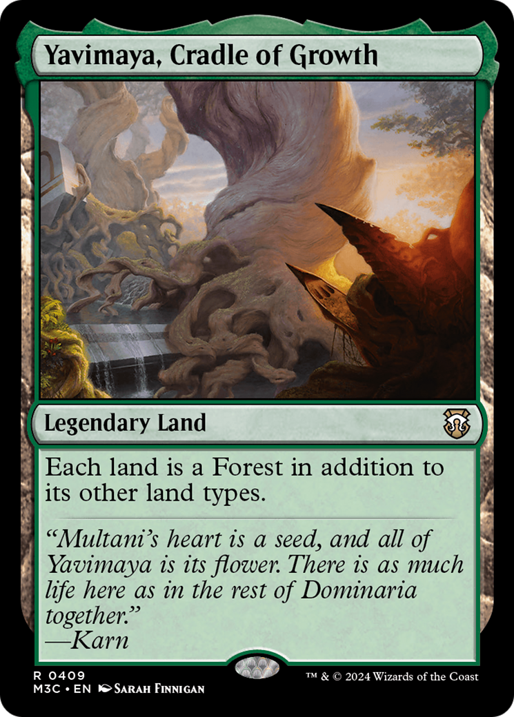 Yavimaya, Cradle of Growth (Ripple Foil) [Modern Horizons 3 Commander] | GnG Games