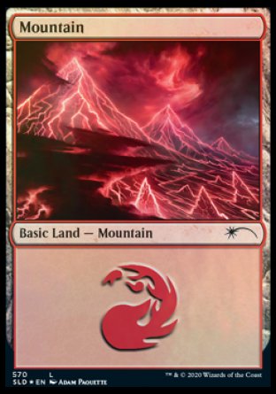 Mountain (Lightning) (570) [Secret Lair Drop Promos] | GnG Games