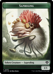 Saproling // Dragon (0021) Double-Sided Token [Commander Masters Tokens] | GnG Games