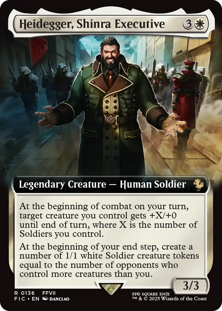 Heidegger, Shinra Executive (Extended Art) [FINAL FANTASY Commander] | GnG Games
