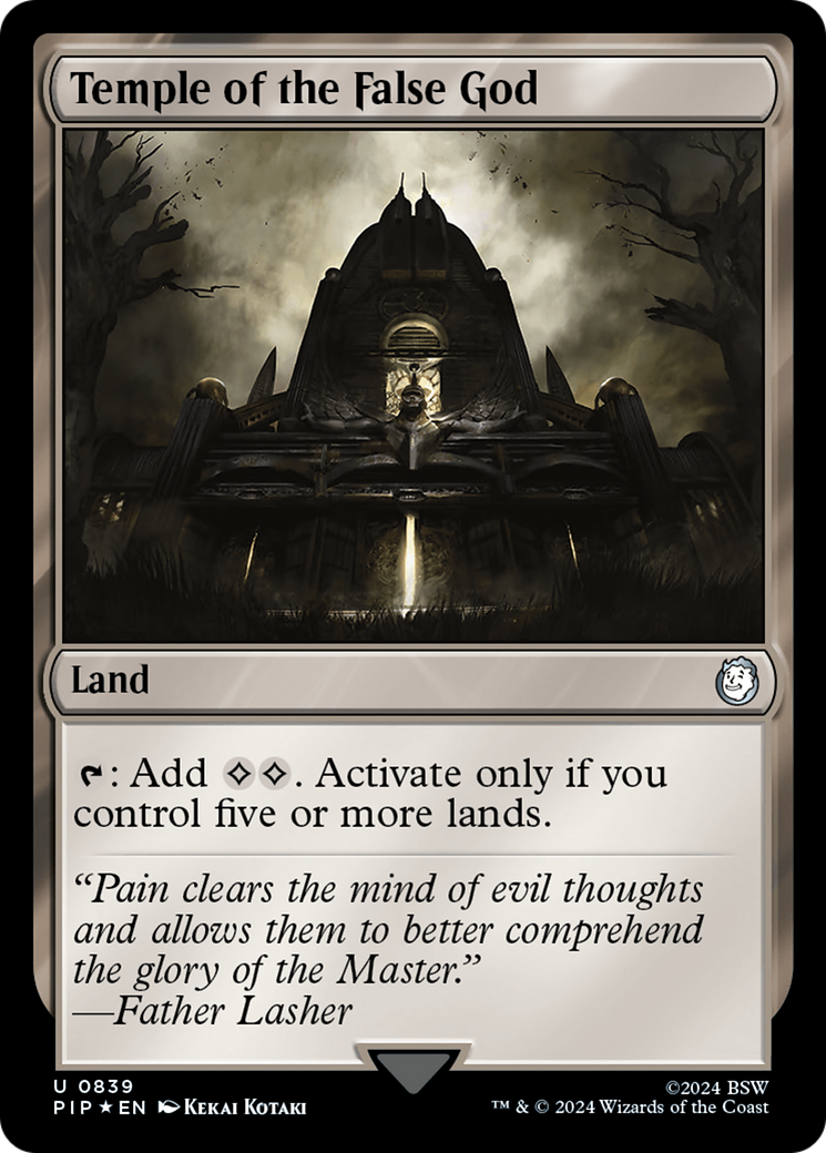 Temple of the False God (Surge Foil) [Fallout] | GnG Games