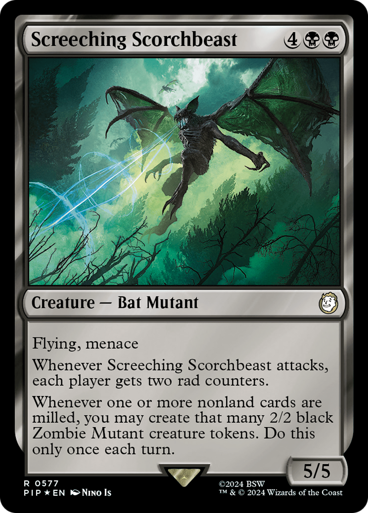 Screeching Scorchbeast (Surge Foil) [Fallout] | GnG Games