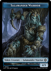 Salamander Warrior // Treasure Double-Sided Token [The Lost Caverns of Ixalan Commander Tokens] | GnG Games