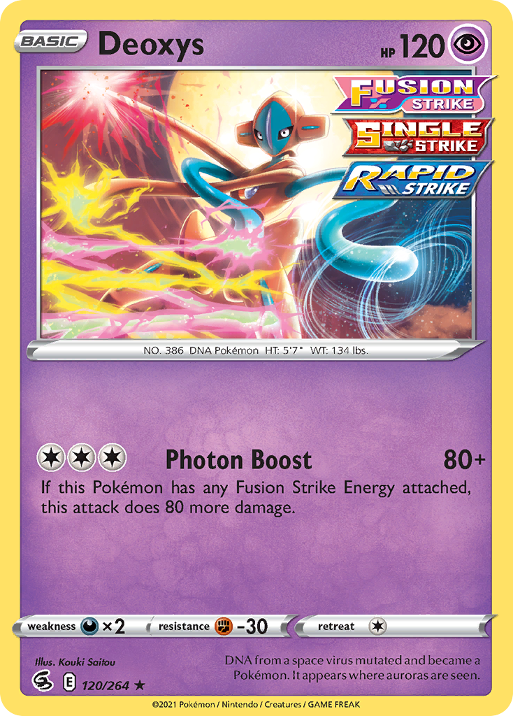 Deoxys (120/264) (Theme Deck Exclusive) [Sword & Shield: Fusion Strike] | GnG Games