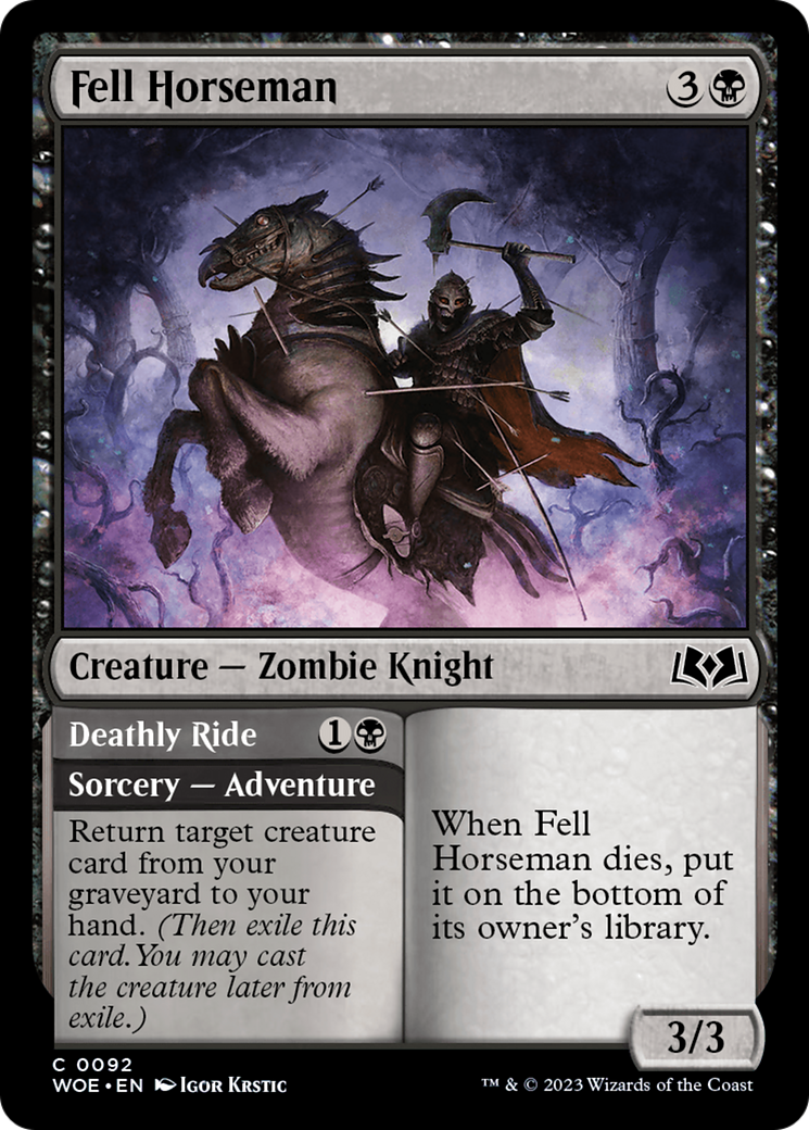 Fell Horseman // Deathly Ride [Wilds of Eldraine] | GnG Games