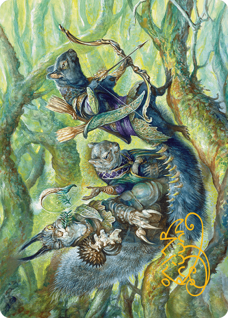 The Odd Acorn Gang Art Card (Gold-Stamped Signature) [Bloomburrow Art Series] | GnG Games