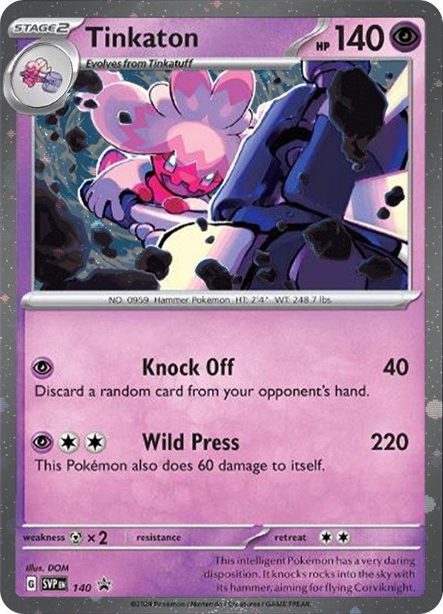 Tinkaton (SVP140) (Cosmos Holo) [Scarlet & Violet: Black Star Promos] | GnG Games